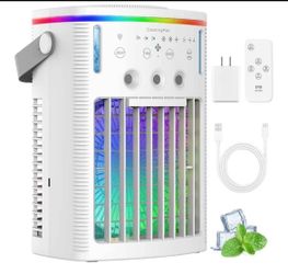 New In box ac fan portable misting fan