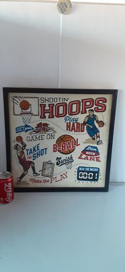 Decorative Basketball Hoops Wall Hanging Picture
