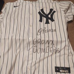 Oswald Peraza Signed Yankees Jersey