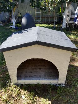 hand made solid wood big dog house
