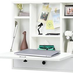 CostWay Wall Mounted Designer Floating Desk 