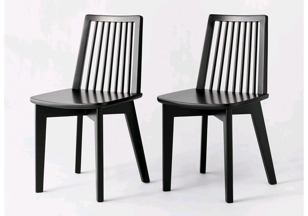 Set of 2 Threshold Designed with Studio McGee chairs. Black.
$135 FIRM Pair
4 pairs available