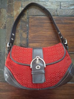 Coach Signature Hobo Shoulder Bag 6808