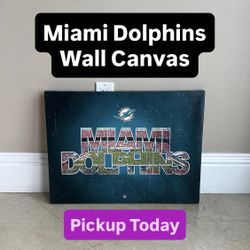 Miami Dolphins Wall Canvas (1 Available)