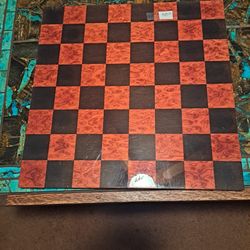 Worldwise 15.75" Black and Red Glossy Chess Board