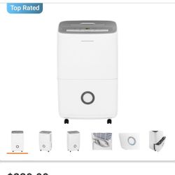 Frigidaire 50-Pint Dehumidifier with Effortless Humidity Control, White $180