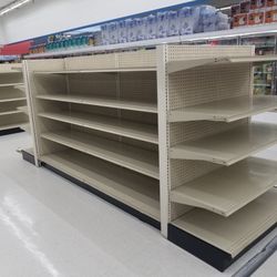 Gondola Shelving Fixture Stand Display Double Sided Endcap Unit