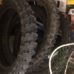 Dirt Bike Motocross Tires Some New Some Used Once $40/ Each - KTM, Husky, YZ, RM, CRF 