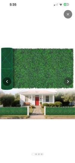 Artificial Boxwood Greenery Wall Roll, 40"x120" in 1pcs(33.33sqft) UV-Anti, Privacy Screen for Garden, Fake Greenery Backdrop Wall Panels, Indoor & Ou