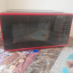 Black And Red Microwave 
