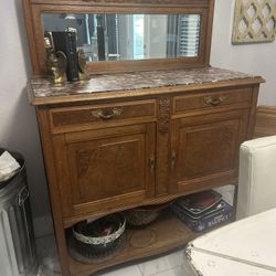Antique Solid Wood Sideboard/Buffet from early 1900s