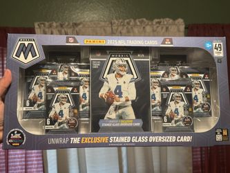 2025 Panini Mosaic Football Bundle Box Stained Glass