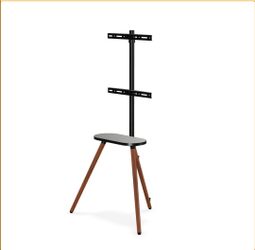 Tripod TV Floor Stand with Shelf