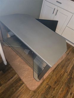 Gray entertainment console