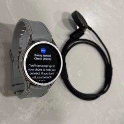 Samsung - Galaxy Watch 6 Classic Stainless Steel Smartwatch 43mm Bluetooth