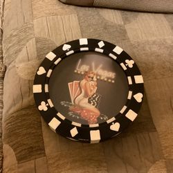 Las Vegas Poker Chip Pin-up-girl Mancave