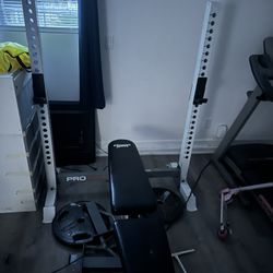 Bench Press Bar And Weights 