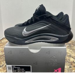 Nike A'One Black Metallic Silver Size 8 w