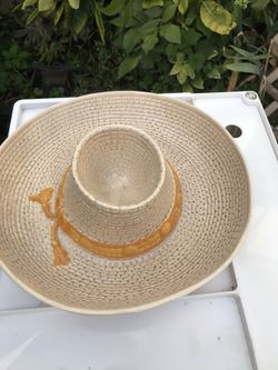 70s California Pottery Chip & Dip Hat