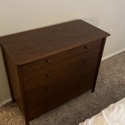 Wooden Walnut Dresser