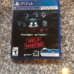 PS4 FNAF Help Wanted 