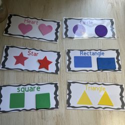 Shape Learning Activity With Foam Shapes 