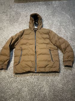 Brown puffer jacket- H&M $25 size xl