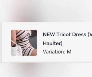 New Tricot Haulter dress