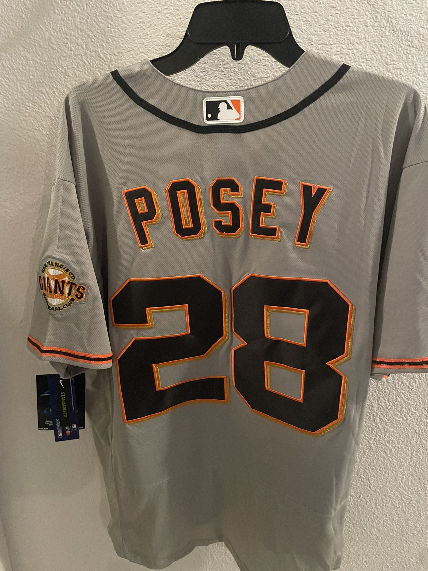San Francisco Giants Men’s Grey Buster Posey Jerseys