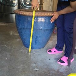 Huge Ceramic Glazed Pot