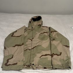 Military Chemical Jacket Overgarment NFR Class 2 Desert Camo Medium Camouflage