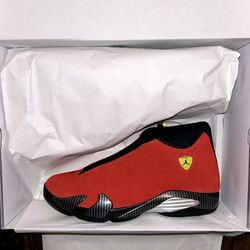Brand New Jordan 14 Retro “Ferrari Challenge Red” (2025) Men’s Size 7.5, 11, 12 And 13