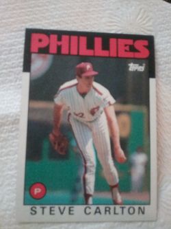 1986 Topps STEVE CARLTON