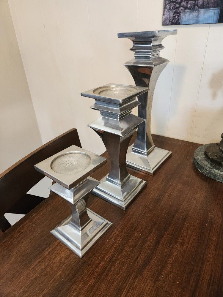 3 Lenox Candle Holders