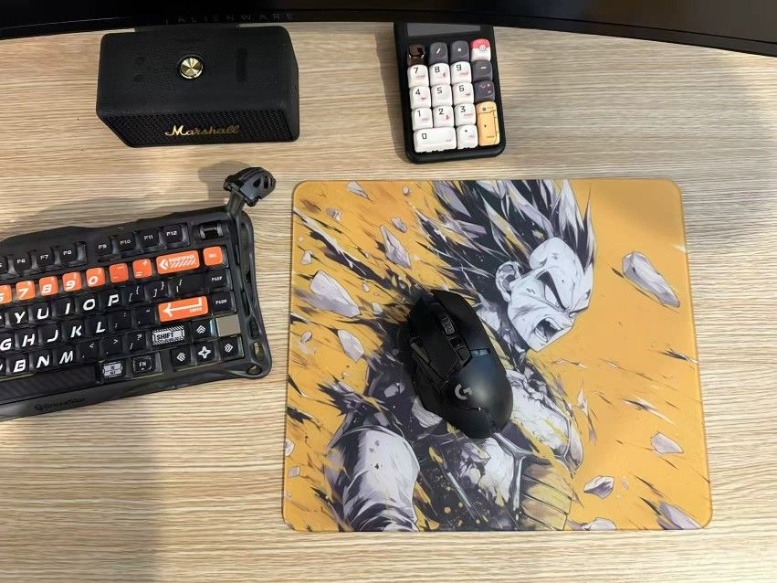 Dragon Ball Vegeta Premium Glass Gaming Mouse Pad