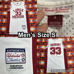Kobe Bryant Lower Marion High School #33 Unlimited Classics Jersey Mens Sz Small