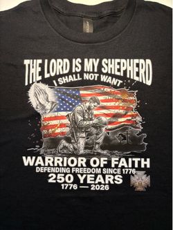 250th USA  Anniversary Christian T- Shirt One Nation Under God