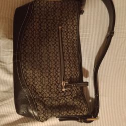 Cool Mid Sized Black Coach Purse