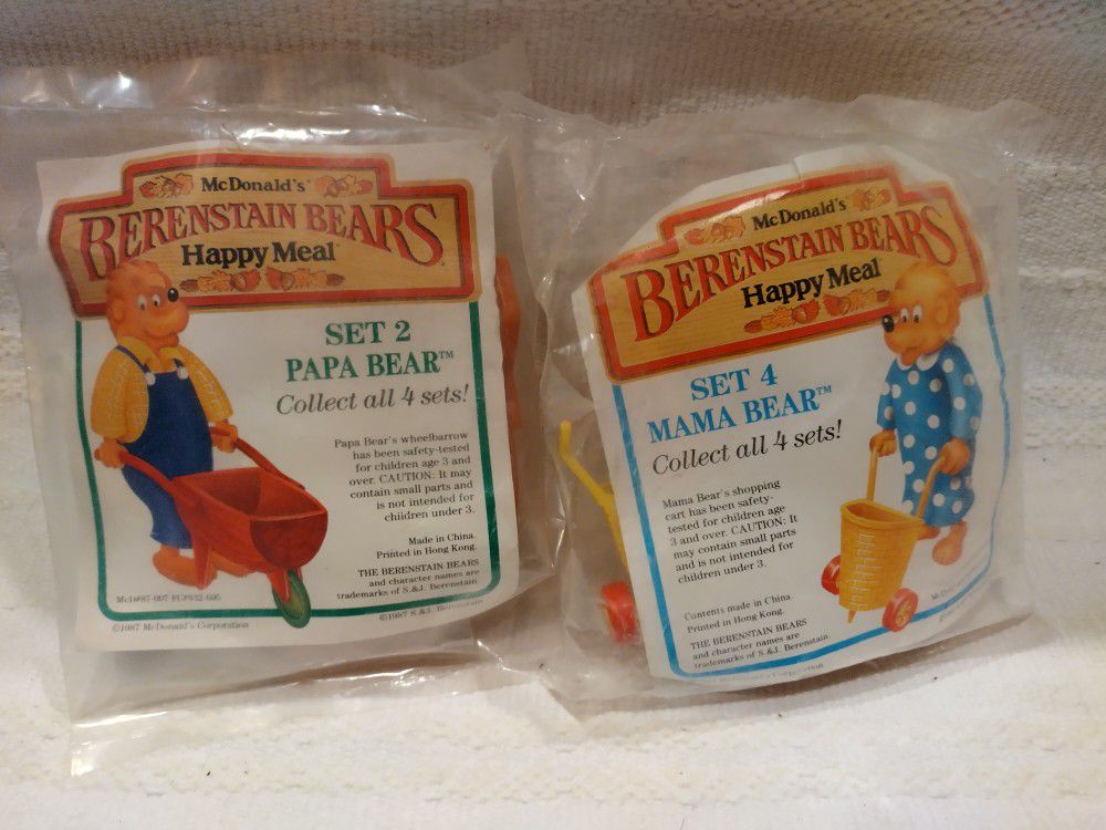 Vintage Happy Meal Toys New