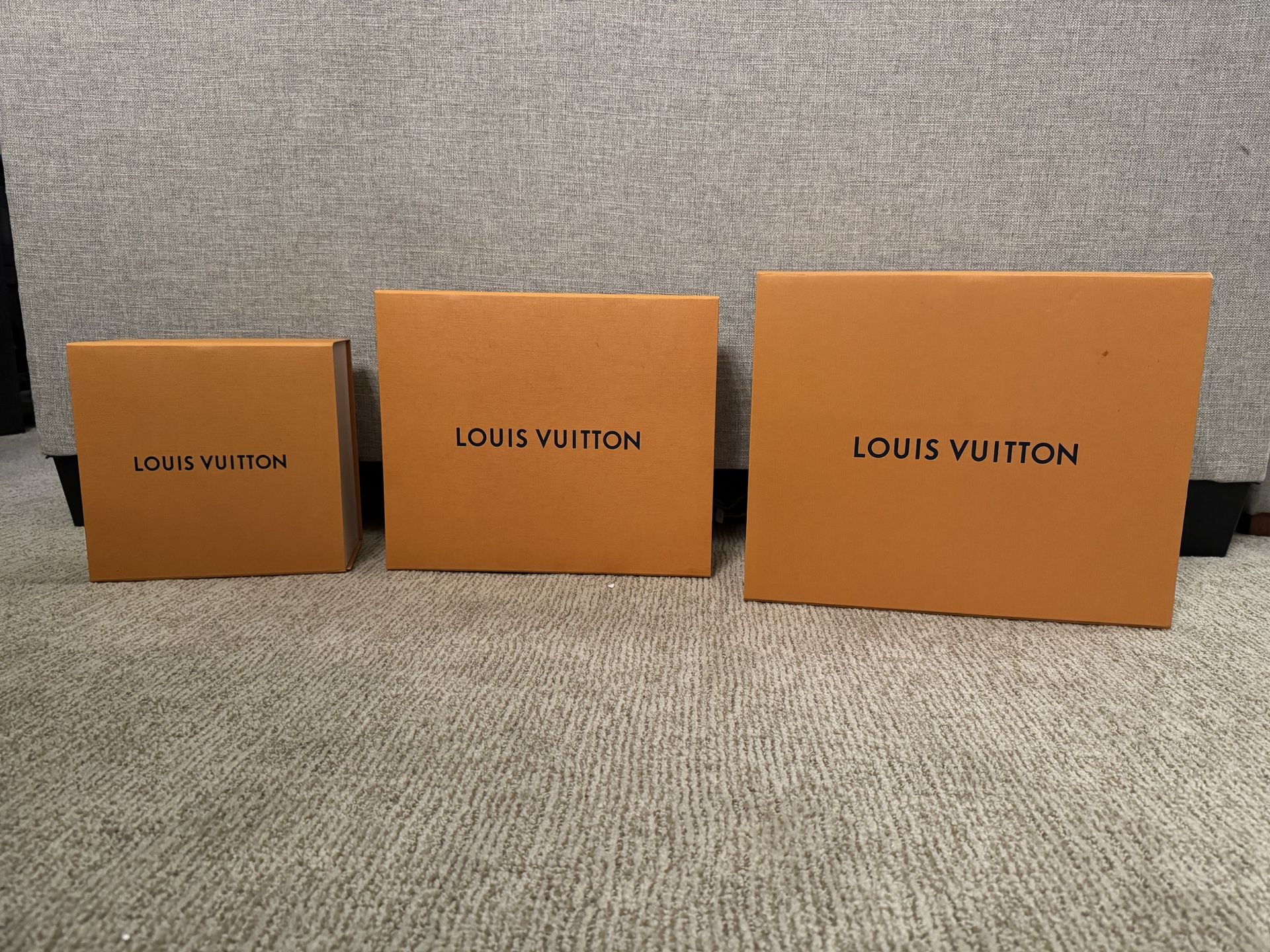 Authentic LOUIS VUITTON LV Gift Box Magnetic 12"x11”x 6” Empty Box w/marks