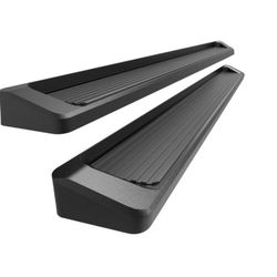 APS Running Boards 6in Black Compatible With Chevy Silverado GMC Sierra Crew Cab 19-25