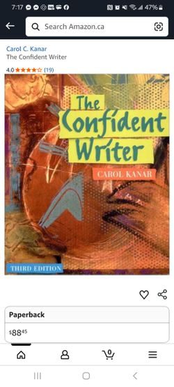 The Confident Writer (Amazon: $90)