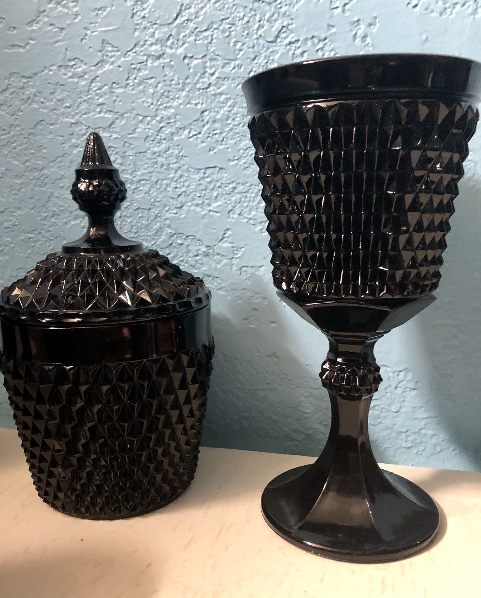 VINTAGE BLACK DIAMOND GLASS COLLECTION - Privet House Supply