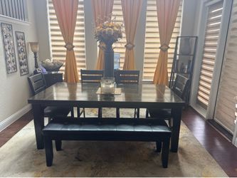 Dining Room Set with Bench - Seat 6