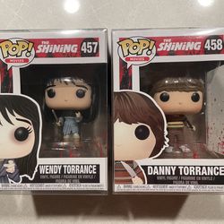 Wendy & Danny Torrance Funko Pop Set *VAULTED* The Shining 457 458 with Protector Horror Movies Stephen King Stanley Kubrick Jack Nicholson