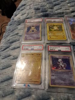 Pokemon replica slabs not real
