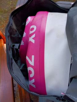 Pink and white SUP