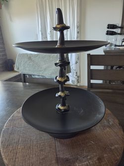 Halloween tray with witch hats