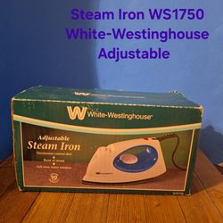 Steam Iron WS1750 White-Westinghouse Adjustable Brand New-$20.00