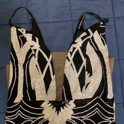 Black And White Sequin Dress 